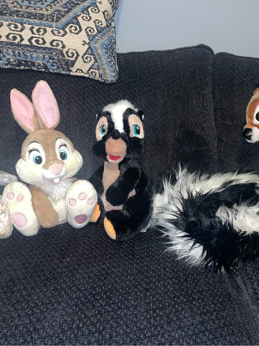 Disney's Bambi character plush set. Flower and Friend Owl hard to find.